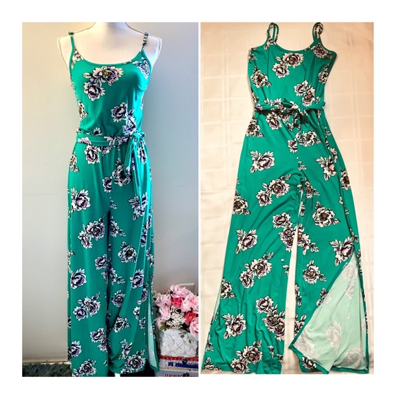 floral maxi jumpsuit